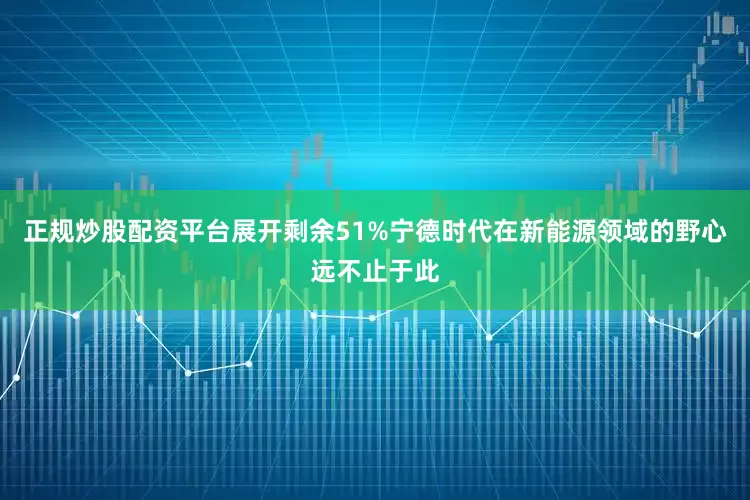 正规炒股配资平台展开剩余51%宁德时代在新能源领域的野心远不止于此