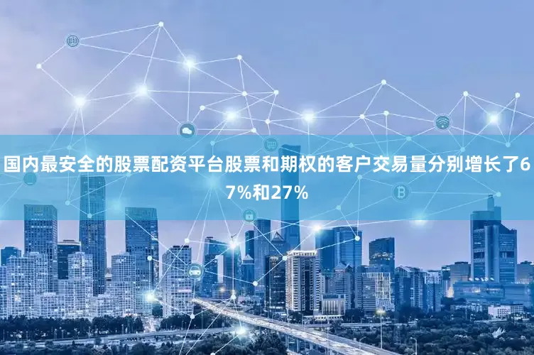 国内最安全的股票配资平台股票和期权的客户交易量分别增长了67%和27%
